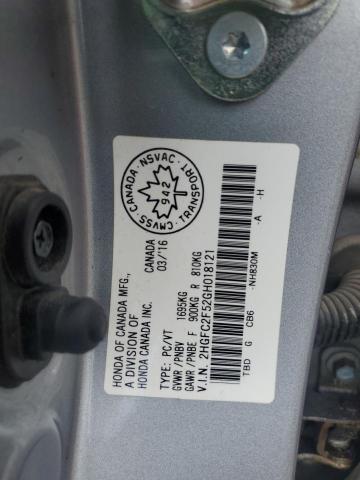 2016 HONDA CIVIC LX 2HGFC2F52GH018121