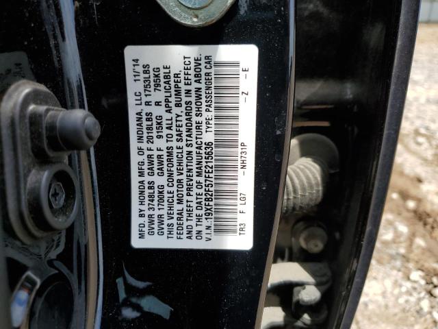 2015 HONDA CIVIC LX - 19XFB2F57FE215636
