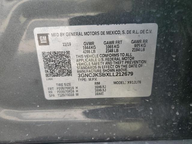 2020 CHEVROLET TRAX LS - 3GNCJKSBXLL212679