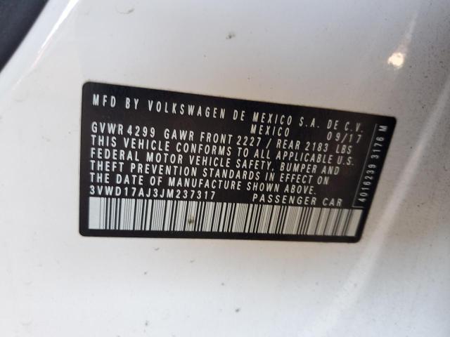 2018 VOLKSWAGEN JETTA SPOR #3310561079