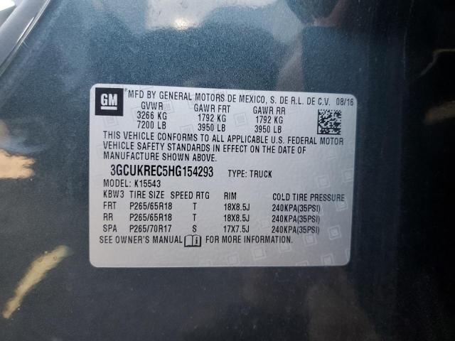 2017 CHEVROLET SILVERADO 3GCUKREC5HG154293