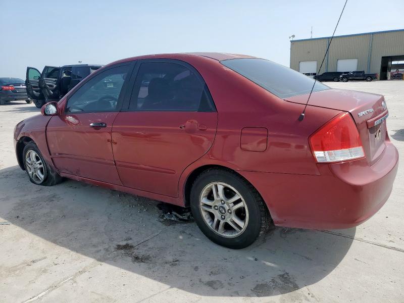 KIA SPECTRA EX 2007 burgundy  gas KNAFE122475378574 photo #3