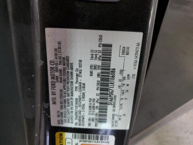 2020 FORD FUSION S - 3FA6P0G71LR106086