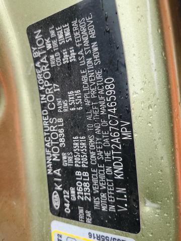 2012 KIA SOUL + - KNDJT2A67C7465980