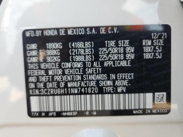 2022 HONDA HR-V SPORT - 3CZRU6H11NM741820