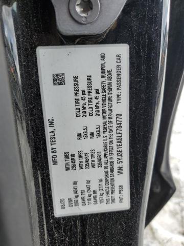 2020 TESLA MODEL 3 - 5YJ3E1EA5LF784770