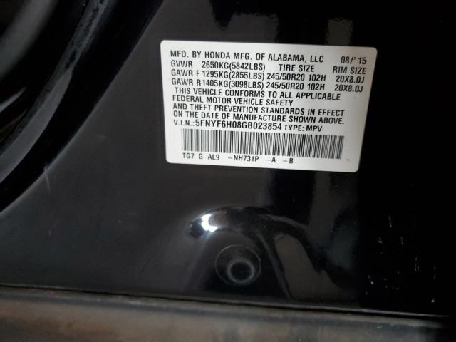 2016 HONDA PILOT ELIT - 5FNYF6H08GB023854