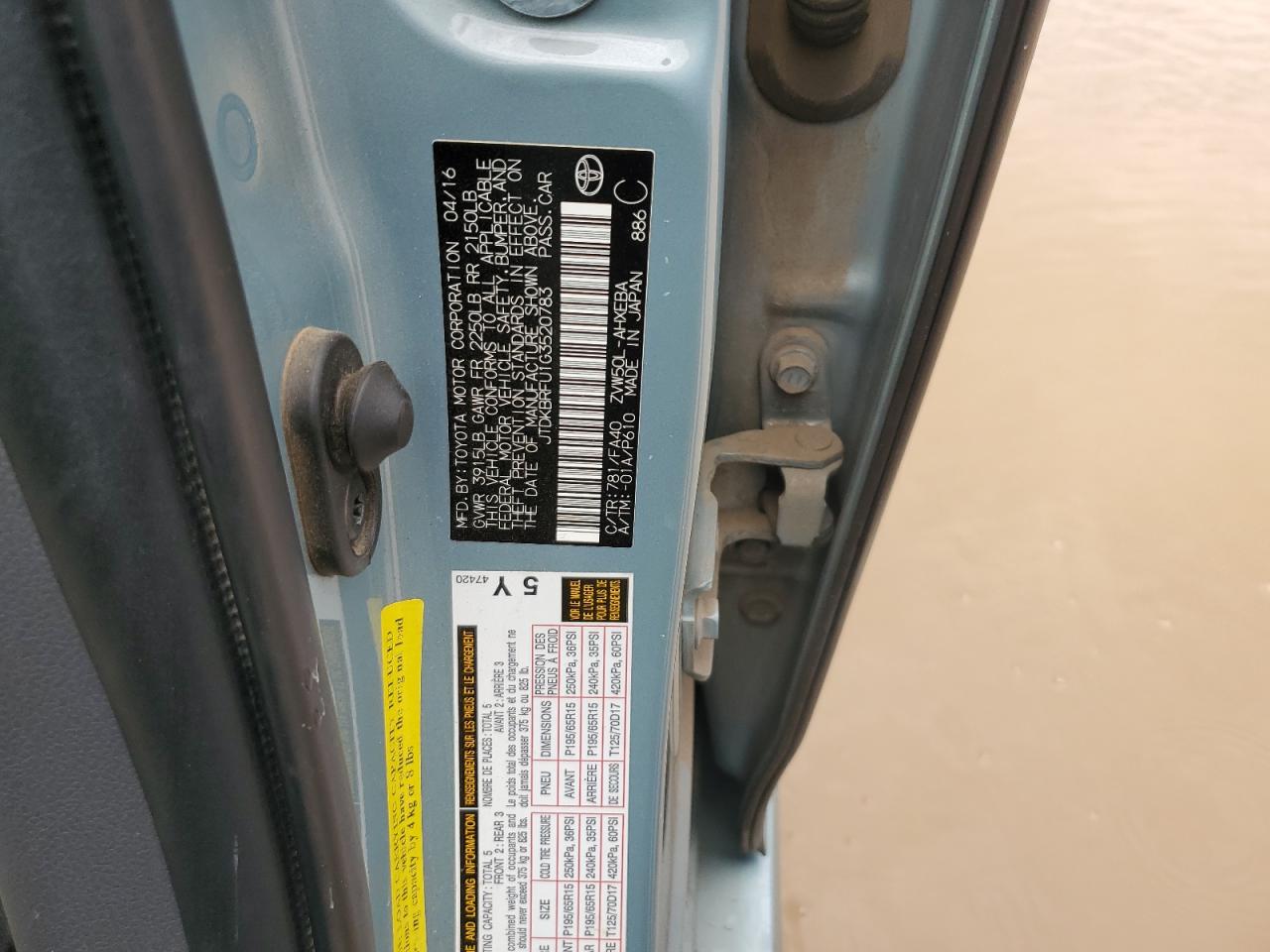 Toyota Prius 2016