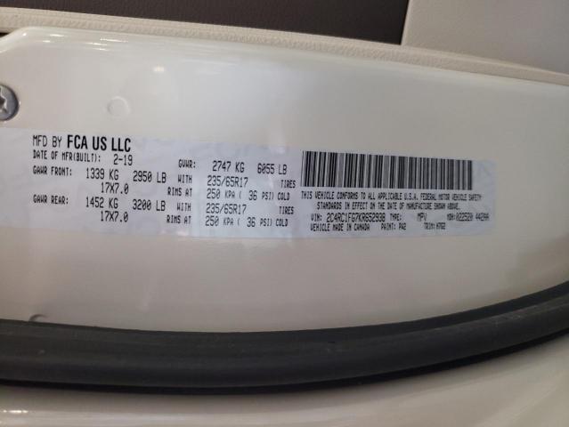 2019 CHRYSLER PACIFICA T - 2C4RC1FG7KR652938