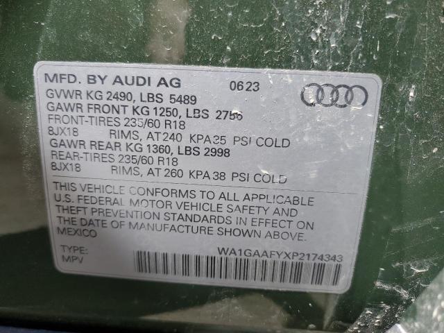2023 AUDI Q5 PREMIUM WA1GAAFYXP2174343