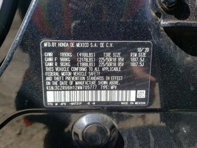 2021 HONDA HR-V SPORT - 3CZRU6H12MM705777