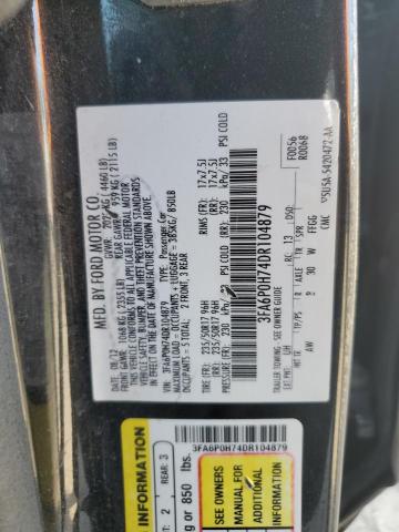 2013 FORD FUSION SE - 3FA6P0H74DR104879