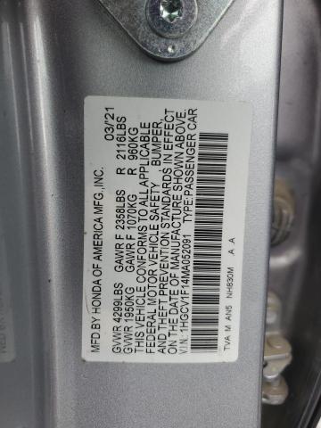 2021 HONDA ACCORD LX - 1HGCV1F14MA052091