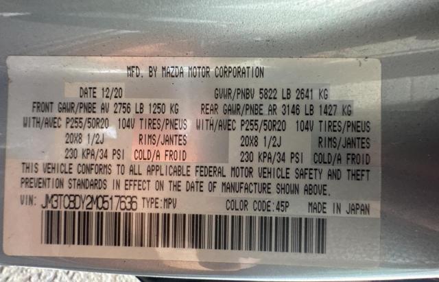 2021 MAZDA CX-9 GRAND - JM3TCBDY2M0517636