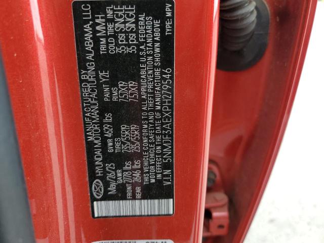 2023 HYUNDAI TUCSON SEL 5NMJF3AEXPH279546