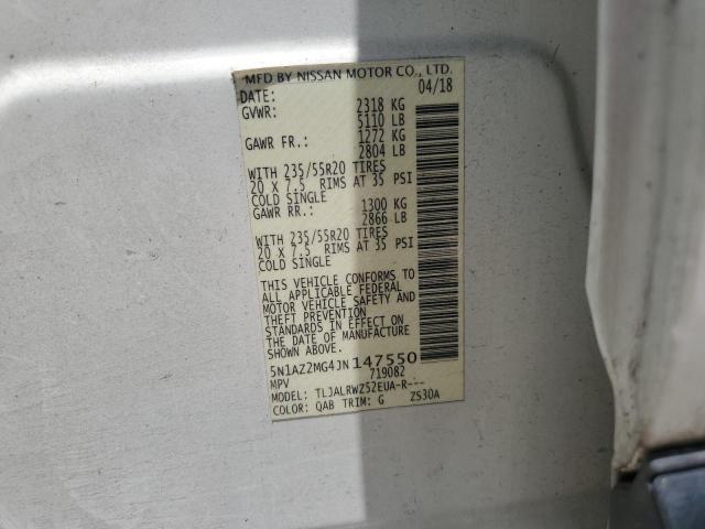 2018 NISSAN MURANO S - 5N1AZ2MG4JN147550