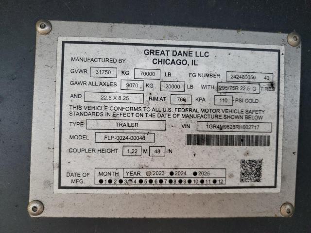 2024 GREAT DANE FLATBAILER #3292404273