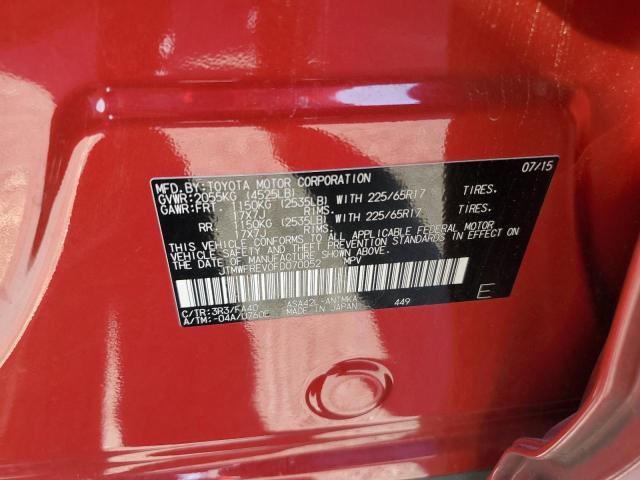 2015 TOYOTA RAV4 XLE - JTMWFREV0FD070052