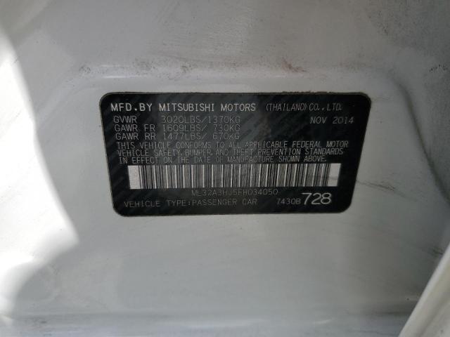 2015 MITSUBISHI MIRAGE DE ML32A3HJ5FH034050