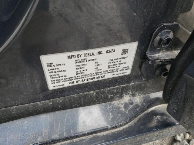 2023 TESLA MODEL S - 5YJSA1E63PF507138