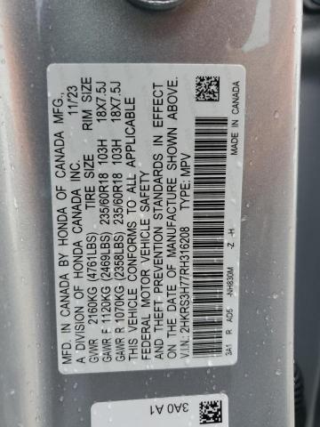 2024 HONDA CR-V EXL 2HKRS3H77RH316208