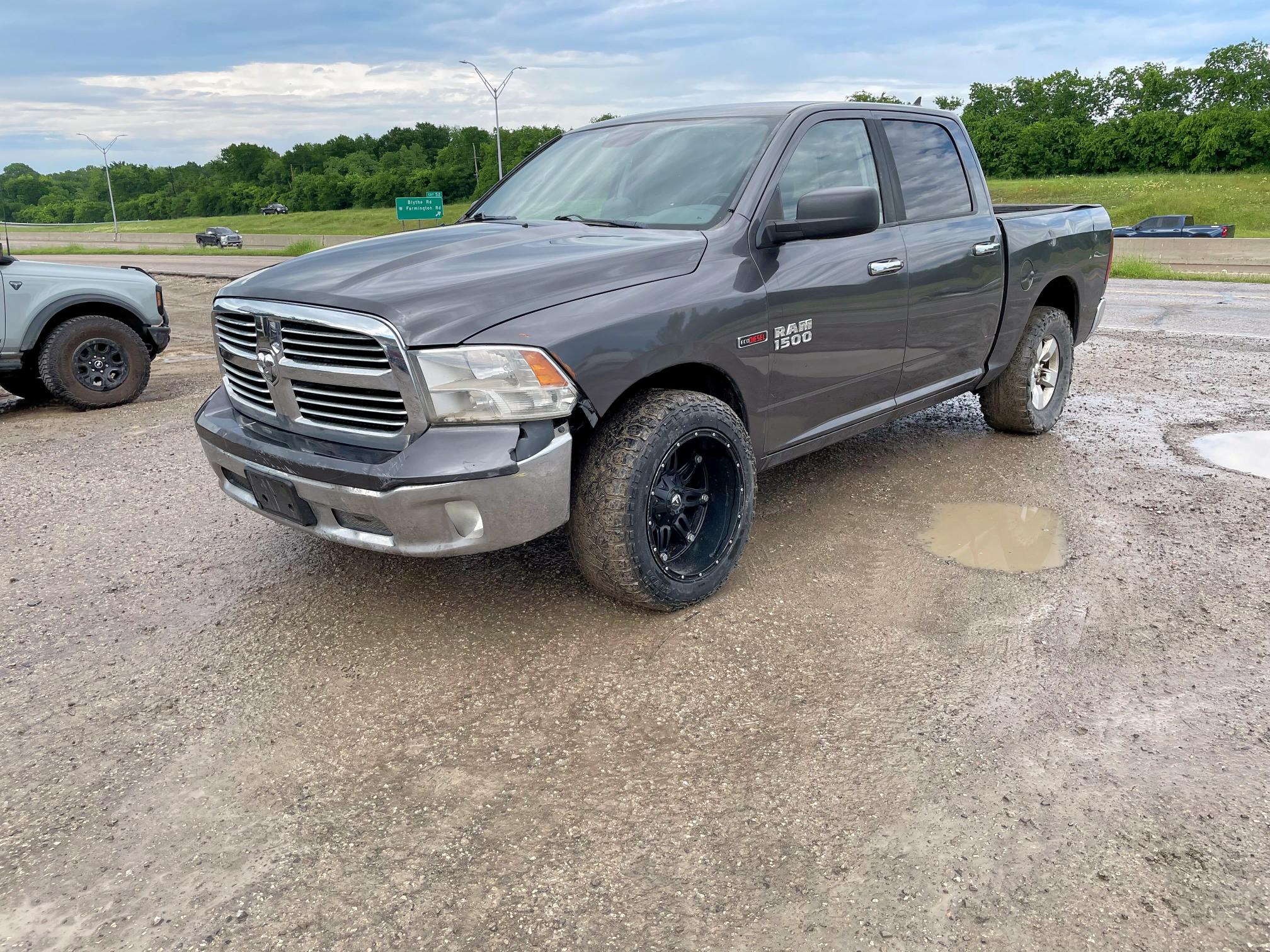 RAM 1500 SLT 2015 charcoal crew pic diesel 1C6RR7LM6FS609442 photo #3