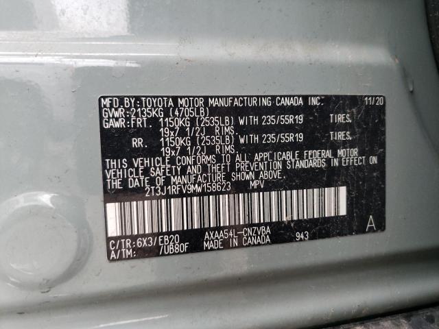 2021 TOYOTA RAV4 ADVEN - 2T3J1RFV9MW158623