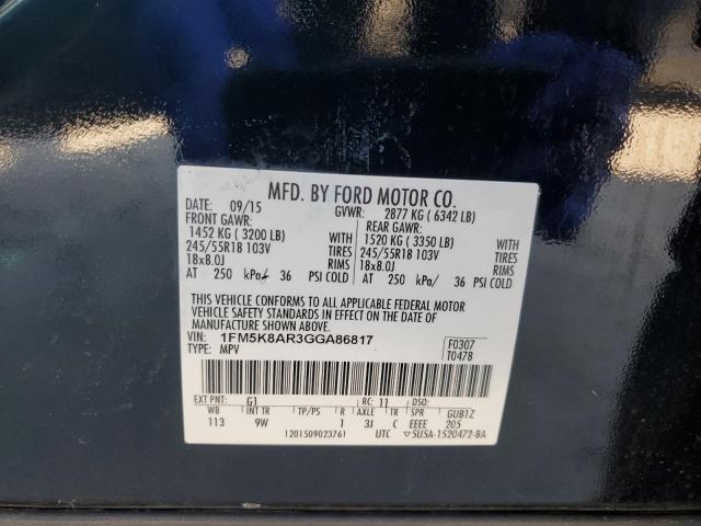 2016 FORD EXPLORER P - 1FM5K8AR3GGA86817