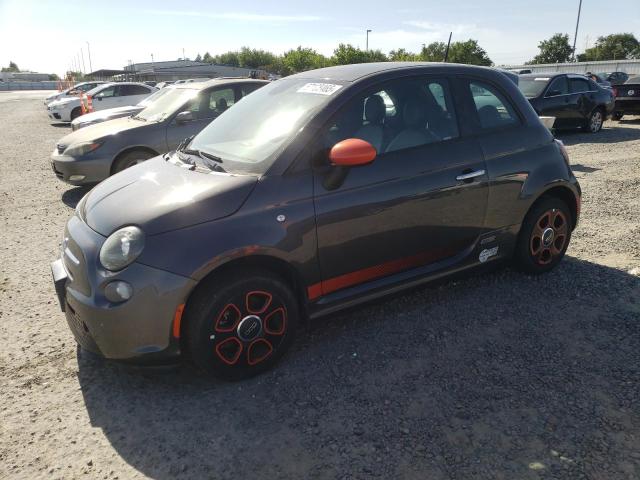 FIAT 500 ELECTR 2015 gray hatchbac electric 3C3CFFGE8FT709825 photo #1