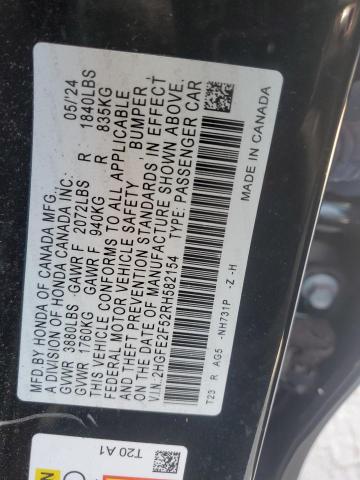 2024 HONDA CIVIC SPOR - 2HGFE2F52RH582154
