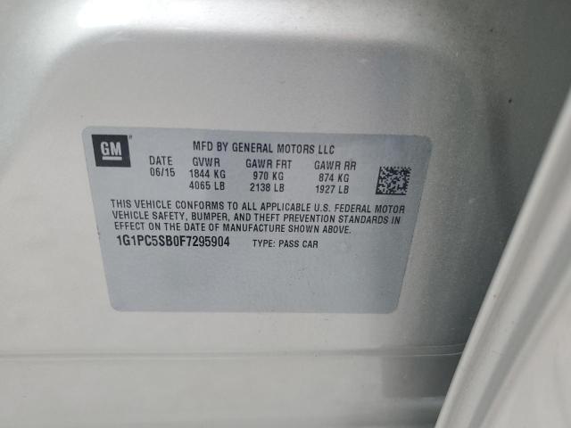 2015 CHEVROLET CRUZE LT - 1G1PC5SB0F7295904