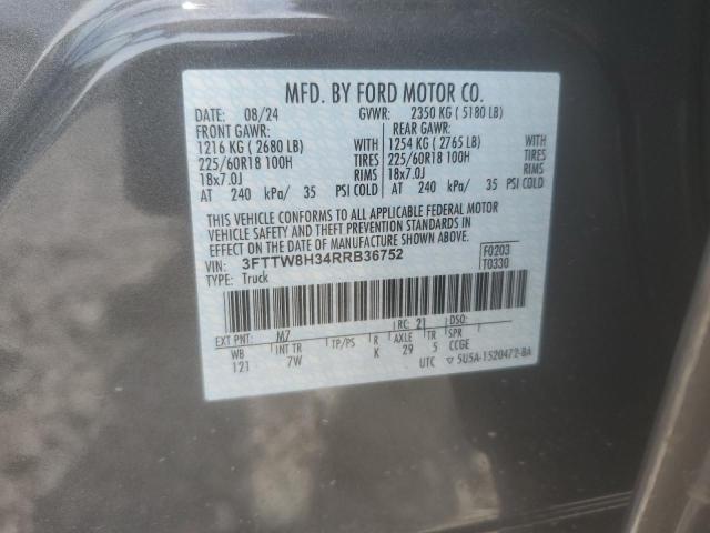 2024 FORD MAVERICK X - 3FTTW8H34RRB36752