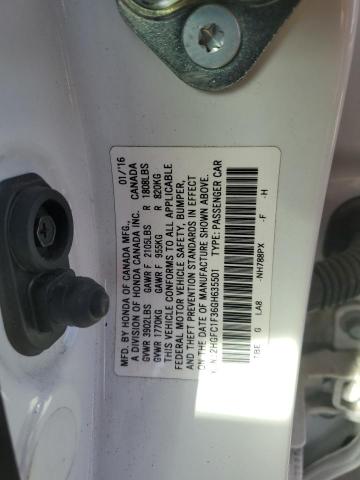 2016 HONDA CIVIC EX - 2HGFC1F36GH635501