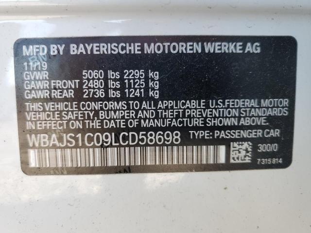 2020 BMW 540 I WBAJS1C09LCD58698
