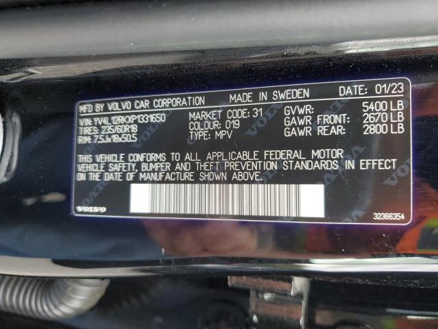 2023 VOLVO XC60 CORE YV4L12RKXP1331650