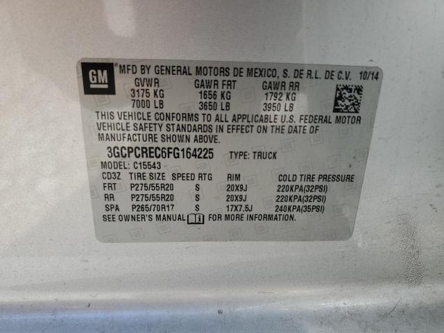 2015 CHEVROLET SILVERADO - 3GCPCREC6FG164225