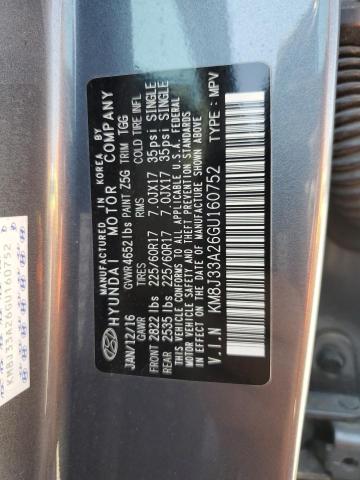2016 HYUNDAI TUCSON LIM - KM8J33A26GU160752