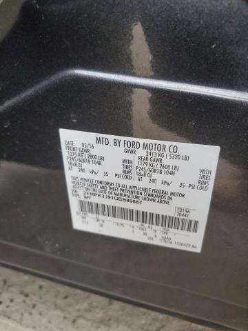 2016 FORD EDGE SEL - 2FMPK3J91GBB89687