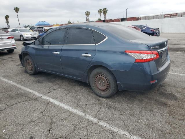 NISSAN SENTRA S 2014 blue sedan 4d gas 1N4AB7AP1EN854403 photo #3