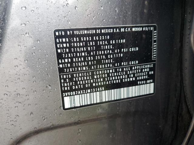 2018 VOLKSWAGEN TIGUAN S - 3VV0B7AX2JM131459