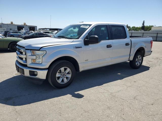 FORD F150 SUPER 2015 silver crew pic gas 1FTEW1CG5FKD17482 photo #1