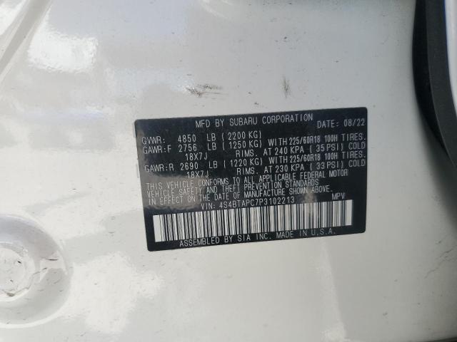 2023 SUBARU OUTBACK TO 4S4BTAPC7P3102213