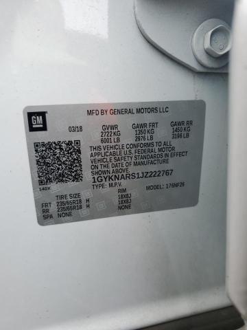 2018 CADILLAC XT5 - 1GYKNARS1JZ222767