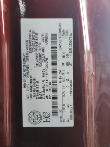 2015 FORD F150 SUPER - 1FTFX1EF7FFC09279