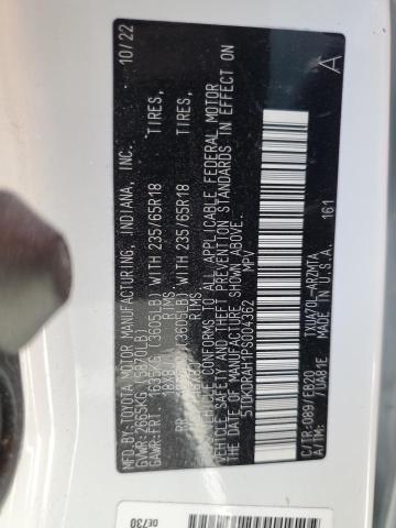 5TDKDRAH1PS004362 2023 TOYOTA HIGHLANDER
