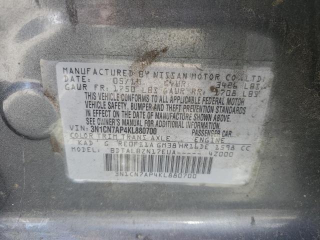 2019 NISSAN VERSA S - 3N1CN7AP4KL880700