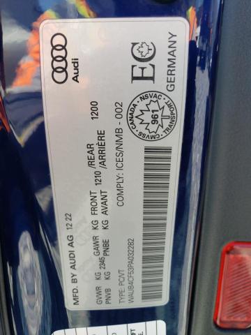 2023 AUDI S5 PRESTIG WAUB4CF53PA032282