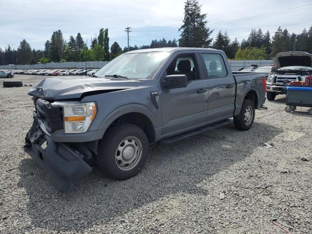 FORD F150 SUPER 2021 gray  gas 1FTEW1EB7MKE08140 photo #1