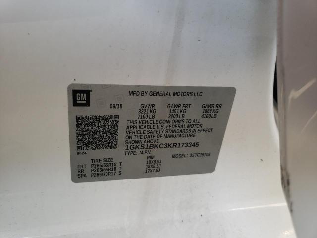2019 GMC YUKON SLT 1GKS1BKC3KR173345