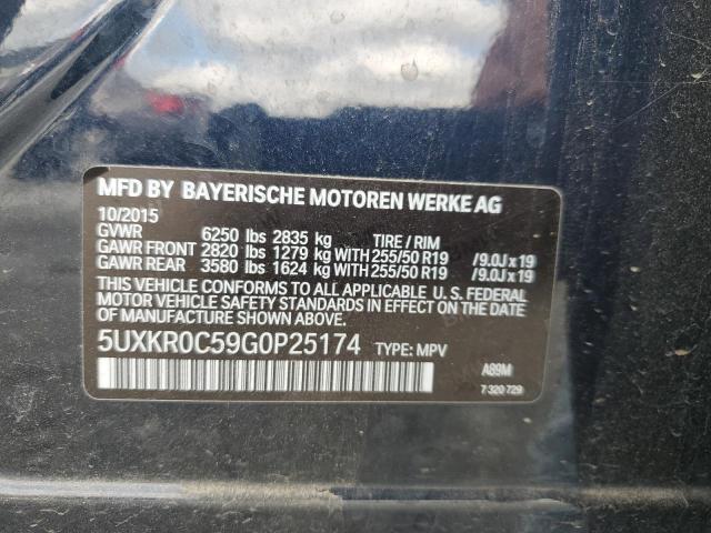 2016 BMW X5 XDRIVE3 - 5UXKR0C59G0P25174